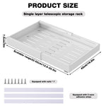 HASTHIP Under Sink Organizer for Kitchen and Bathroom featuring 12.5–20 in Adjustable Width | Smooth Gliding Carbon Steel Drawer