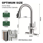 HASTHIP Kitchen Faucet for Sinks with 23.6 in Pull Down Spout and Dual Spray Modes | 304 Stainless Steel