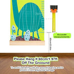 HASTHIP® Cartoon Dinosaur Growth Chart for Kids 60-180cm Wall Hanging Growth Chart for Kids & Teenagers Canvas Cartoon Growth Chart Waterproof Canvas Growth Chart for Kid's Room