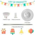 HASTHIP Balloon Column Stand Kit for Party Decorations featuring 6.5 ft Retractable Metal Pole