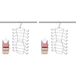 HASTHIP Bra Organizer for Wardrobe with Stainless Steel Foldable Rack 2 pcs | Holds 12 Bras