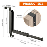 HASTHIP Folding Wall Hanging Bar for Clothes and Towels featuring Dual Install Design | Aluminum Alloy Space Saver