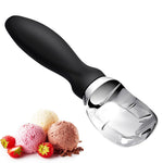 HASTHIP Ice Cream Scoop for Gelato and Cookie Dough with Anti Slip Handle and Flat Head
