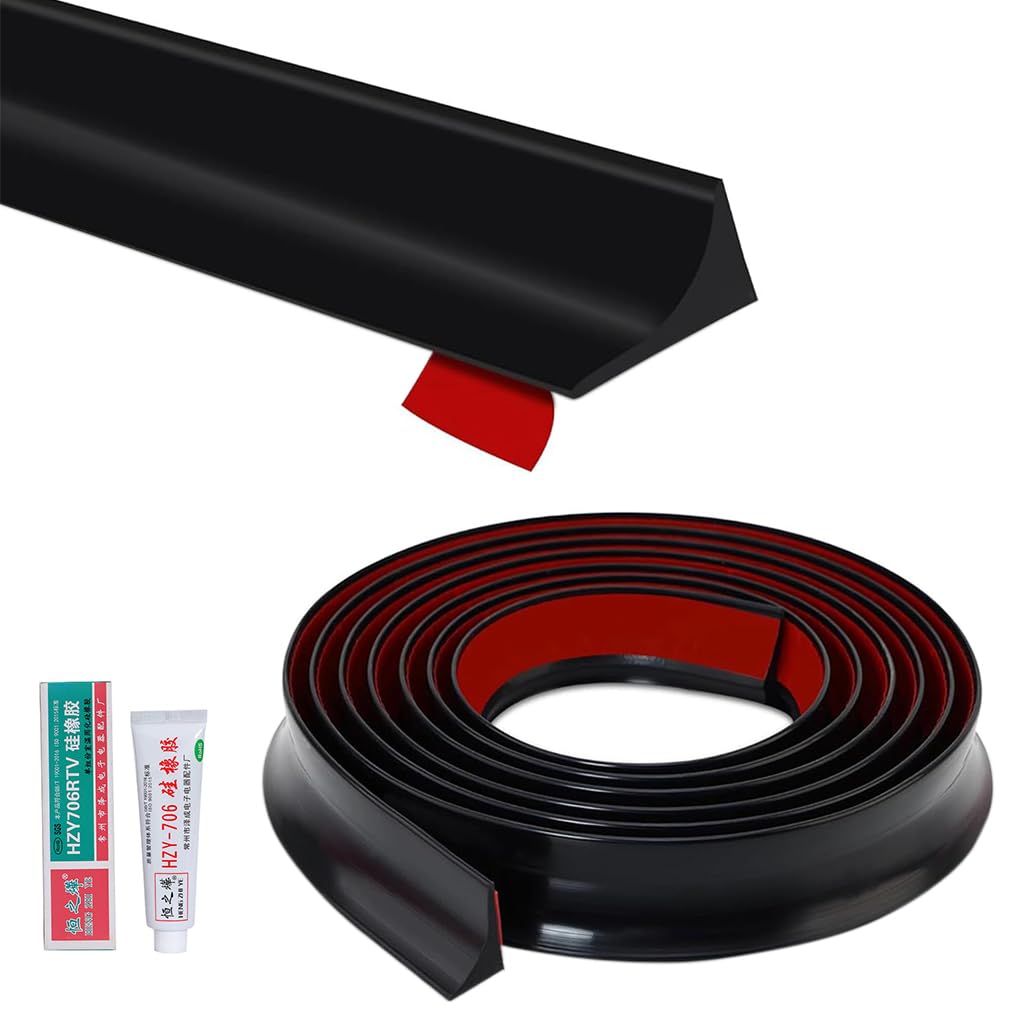 HASTHIP® 1.5M Self-Adhesive TPE Water Splash Guard, Flexible Waterproof Barrier Strip for Kitchen Sink, Bathroom, Countertop Edge & Laundry Area Protection