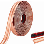 HASTHIP® 1 Rolls Rose Gold Wall Molding Trim, Apply in Table Edge Door Frame Baseboard, 9.84ft x 0.78in