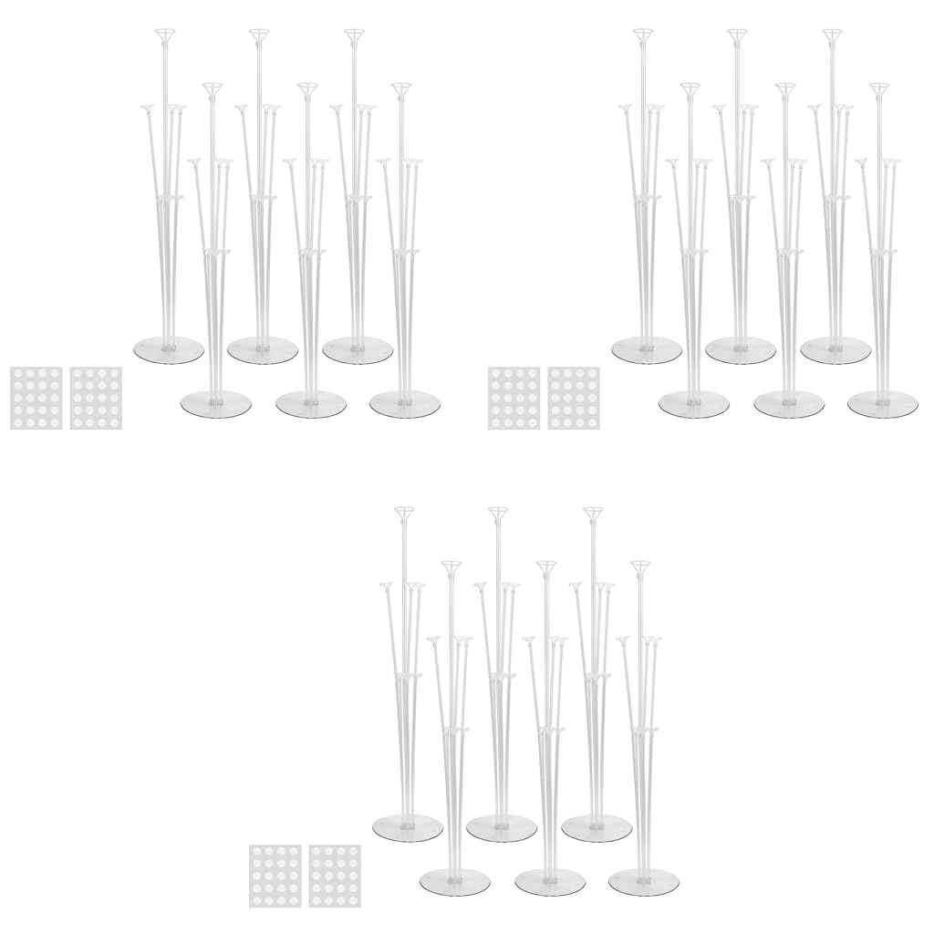 HASTHIP Balloon Stand for Decoration with 18PCS Sticks and Bases for Birthday & Party Use
