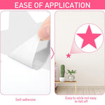 HASTHIP Glow in The Dark Unicorn Wall Decals for Kids Room with 893 Stickers | Luminous Pink Moon and Stars Decor