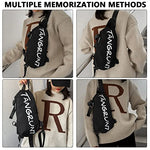 HASTHIP® Crossbody Bag for Men Women with 3Pcs Badges