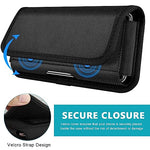 HASTHIP® Anti-Scratch Nylon Phone Holster Clip On Phone Holster Protective Case for Galaxy S23/S22 Ultra 5G