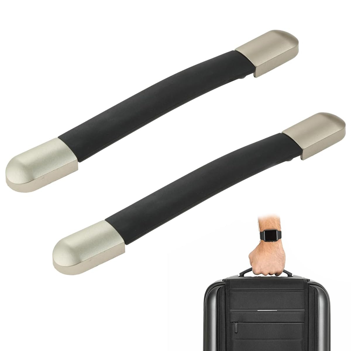 HASTHIP Replacement Suitcase Handles for Luggage with Screw-Fixed Design and 8 in Flexible Grip