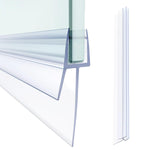 HASTHIP Bathroom Door Bottom Seal for 4–6mm Glass Doors with Dual Flap Design | 39 Inches Flexible PVC Water Stopper Strip