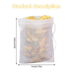 HASTHIP Cotton Tea Filter Bags for Loose Leaf Tea with Drawstring Closure 100pcs 3.54x2.75in