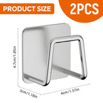 HASTHIP Wall Mounted Hooks for Washbasin Storage with No Drill Design and Stainless Steel | 2PCS Set