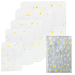 HASTHIP Clothing Storage Bags for Travel and Home with Zip Lock | 10 Pcs Matte PEVA Daisy Print