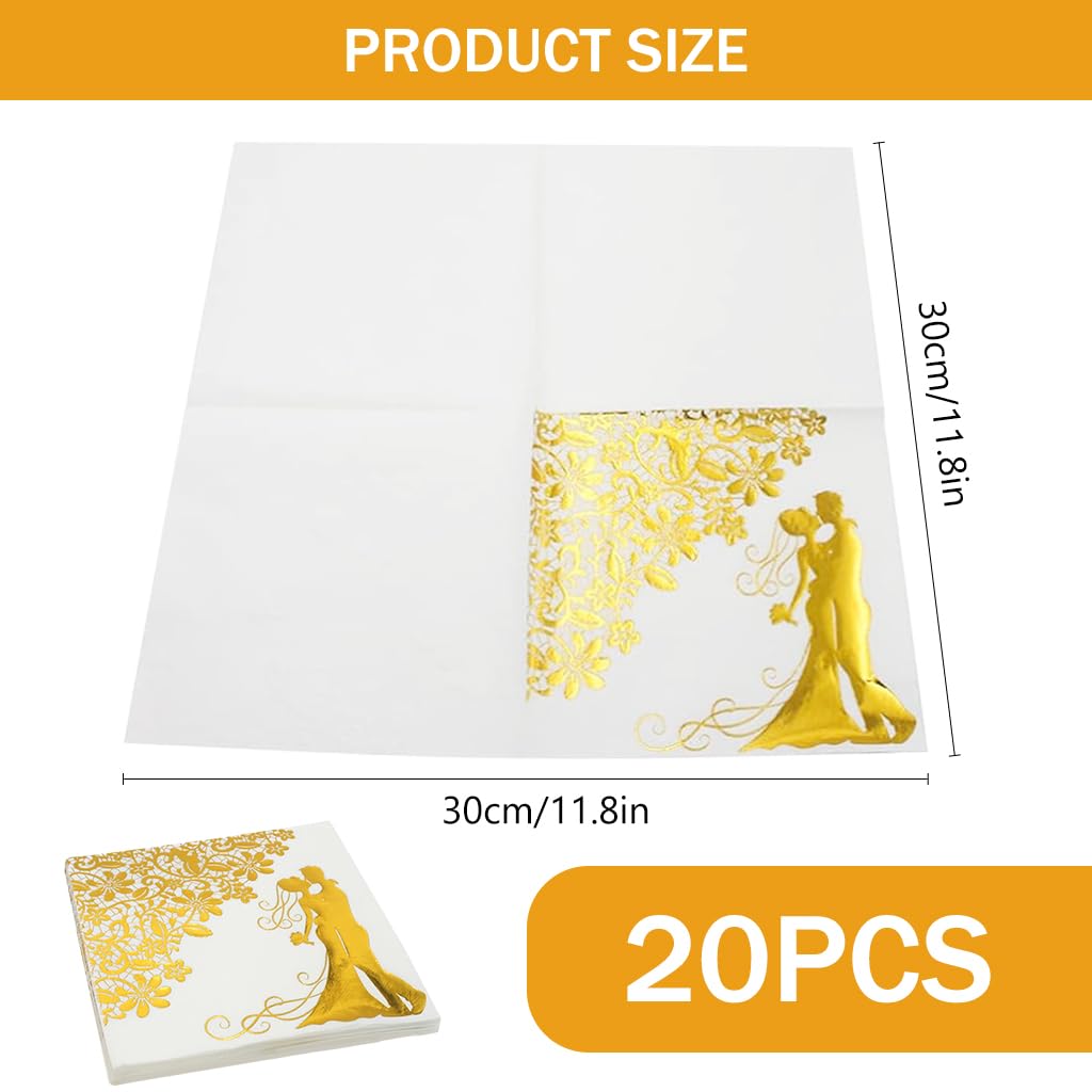 HASTHIP Place Cards for Wedding and Events with Bifolding Design and Gold Foil Border 100Pcs