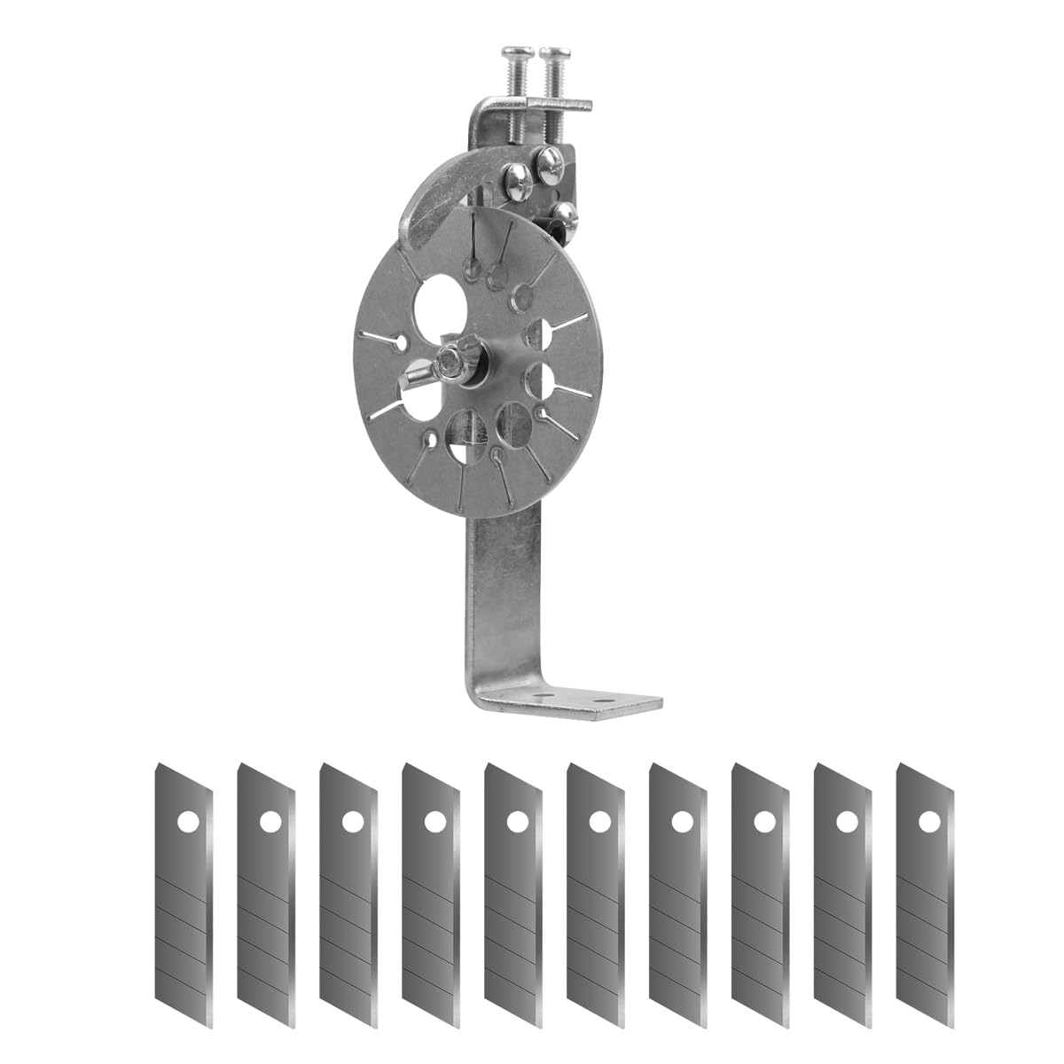 HASTHIP® Pelacables Manual de Mano 10-26 AWG con Placa de Ranura Múltiple,Incluye 10 Cuchillas Acero Inoxidable,Herramienta Portátil para Pelar Cables Diferentes Tipos y Tareas