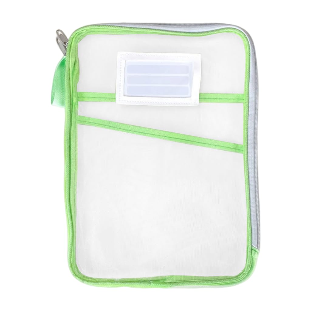 HASTHIP® A4 Document Organizer, Zipper File Storage Bag, Waterproof Mesh Pouch for Stationery, Paper, School Supplies