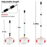 HASTHIP Nut Collector for Walnuts and Golf Balls with 128cm Telescopic Pole | Aluminum Alloy Handle