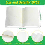 HASTHIP Adhesive Fly Trap for Kitchen and Garage with Large Surface Non-Toxic 10 Count | Odorless Insect Catcher