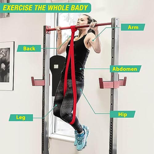 HASTHIP® 3 Pcs Resistance Band Kit for Workout for Men and Women, 2-30kg Resistance and Pull up Band for Chin Ups, Durable TPE Loop Bands Toning Bands for Home Gym Fitness, Gym Equipment