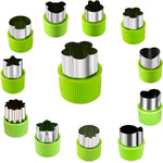 HASTHIP Christmas Cookie Cutters for Holiday Baking with 9 Shapes Stainless Steel Set | Safe for Kids