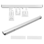 HASTHIP Ticket Holder for Restaurants with 19.6 in Aluminum Alloy Rail and Adhesive Backing | Order and Receipt Organizer for Kitchens and Cafes