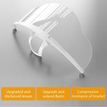 HASTHIP Transparent Face Shield for Events and Restaurants with Anti Fog Design | 10 Pieces Reusable Mask for Adults