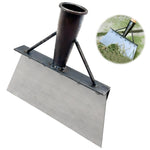 HASTHIP Gardening Rake for Weed Removal with 5.3 in 5 Tines and Ergonomic Handle | Carbon Steel Tool