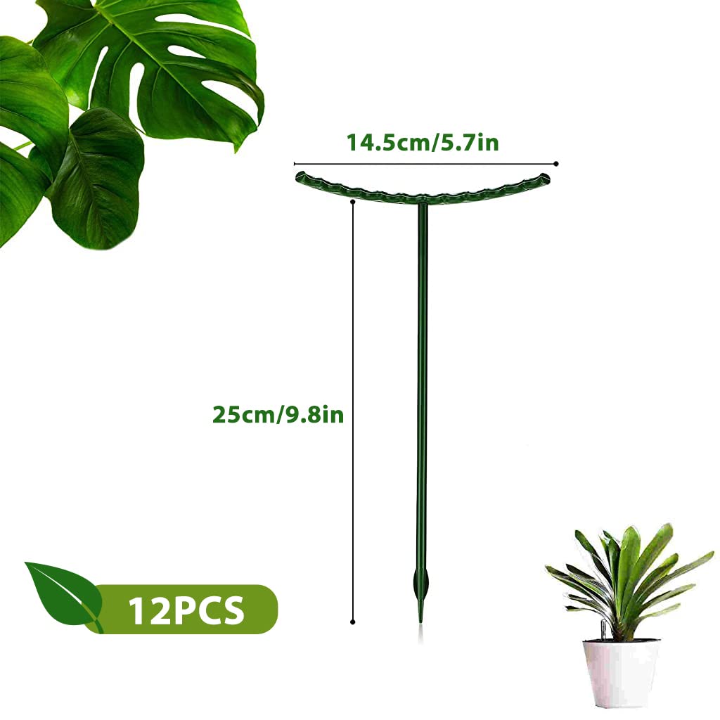 15pcs Plant Stakes Wire Plant Stake Flower Support Stake Rings Plant Support Sticks for Phalaenopsis Orchid Single Stem Flowers, Amaryllis, Peony, Lily