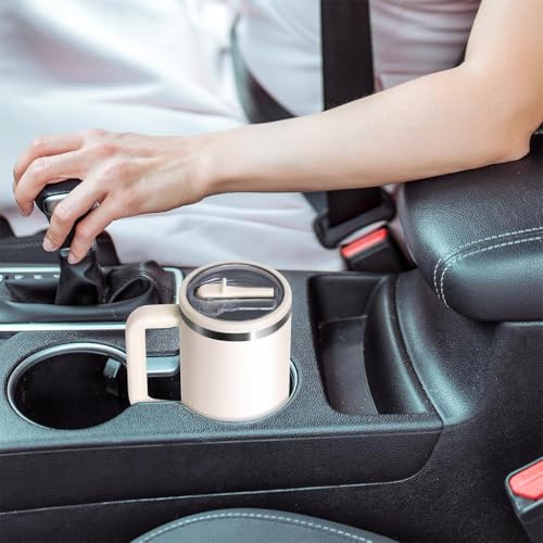 HASTHIP® 6PCS Leak Proof Lid Replacement Only Fit for Stanley Cup 40 OZ No Spill Tumbler Lids Reusable Spill Proof Flip Top Stopper Accessories White Black