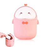 HASTHIP Mini Desktop Trash Can with 90 Trash Bags for Home Kitchen Office | Pink Wastebasket