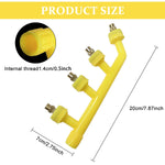 HASTHIP® Pressurized Sprayer Nozzle for Electric Mist Sprayer Water Sprayer 4-Spout Nozzle Brass Metal Spouts Mist Sprayer Nozzle ReplacementElectric Mist Sprayer Accessories