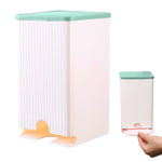 HASTHIP Sanitary Pads Dispenser for Bathroom Storage with Sliding Cover and Waterproof PP Case 11.5x11.5x19.5cm | Holds 25‑30 Pads