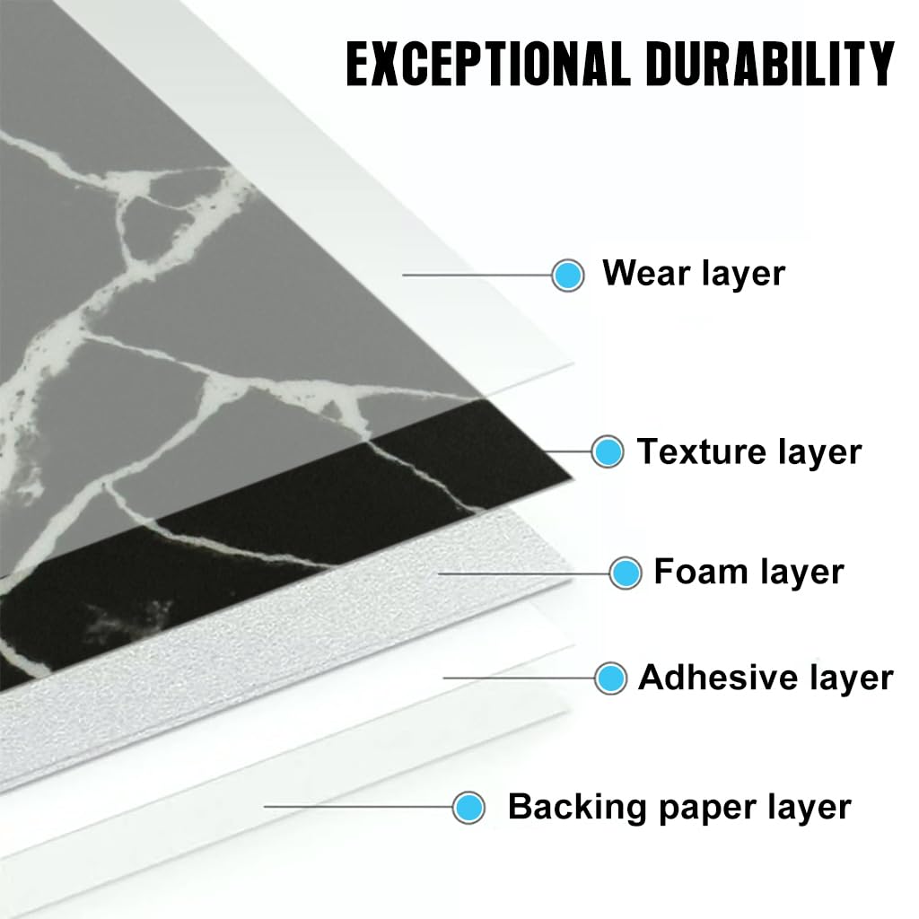 HASTHIP Wall Stickers for Home with Self Adhesive Peel and Stick Design 7.87 ft x 3.9 in Purple | PVC Wallpaper Border for Bedroom and Kitchen