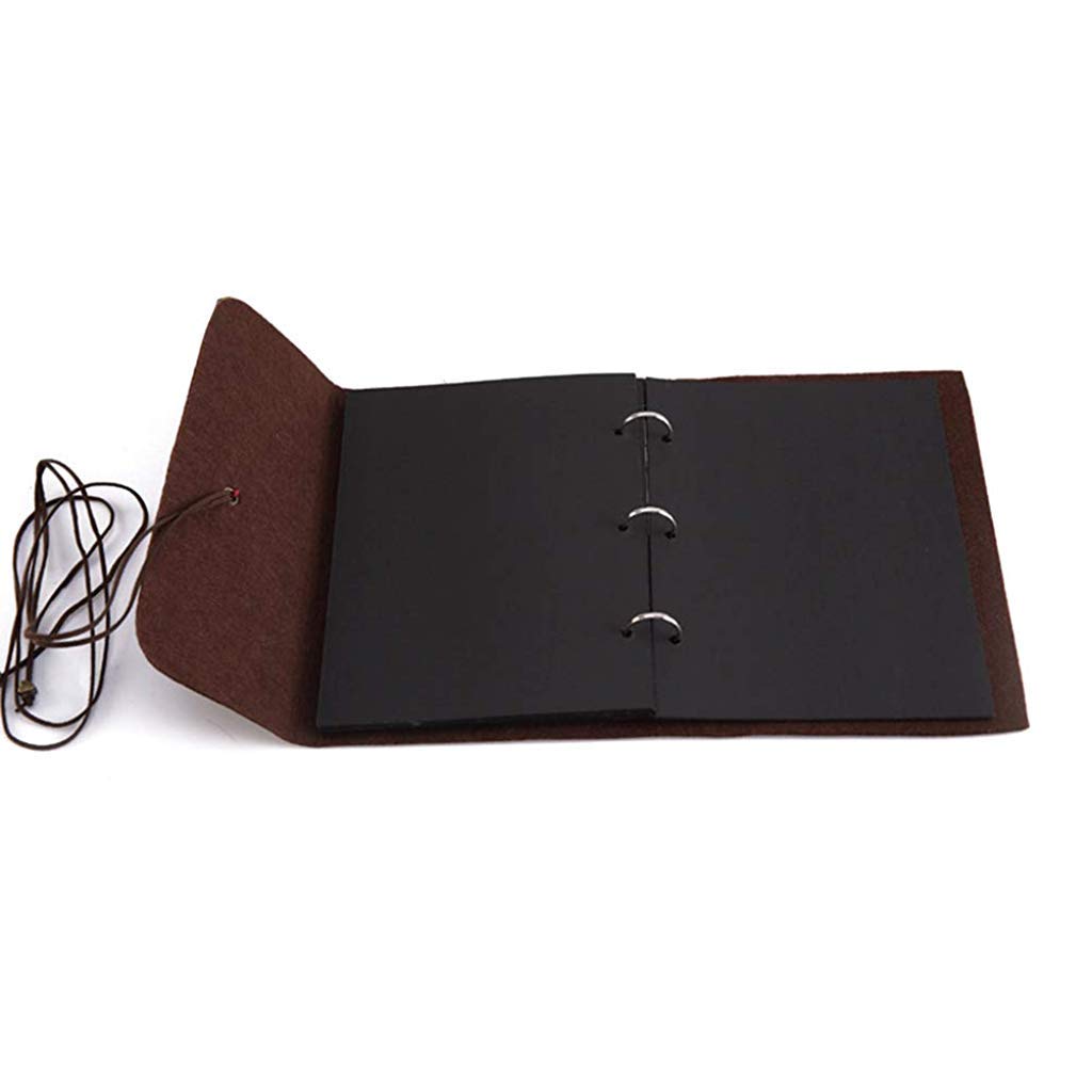 HASTHIP Photo Album for DIY Scrapbooking with 30 Sheets 7.5 x 6.9 in Felt Cover | Handmade Gift Book