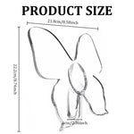 HASTHIP Clear Acrylic Butterfly Vase for Home and Office Decor | Hydroponic Flower Display