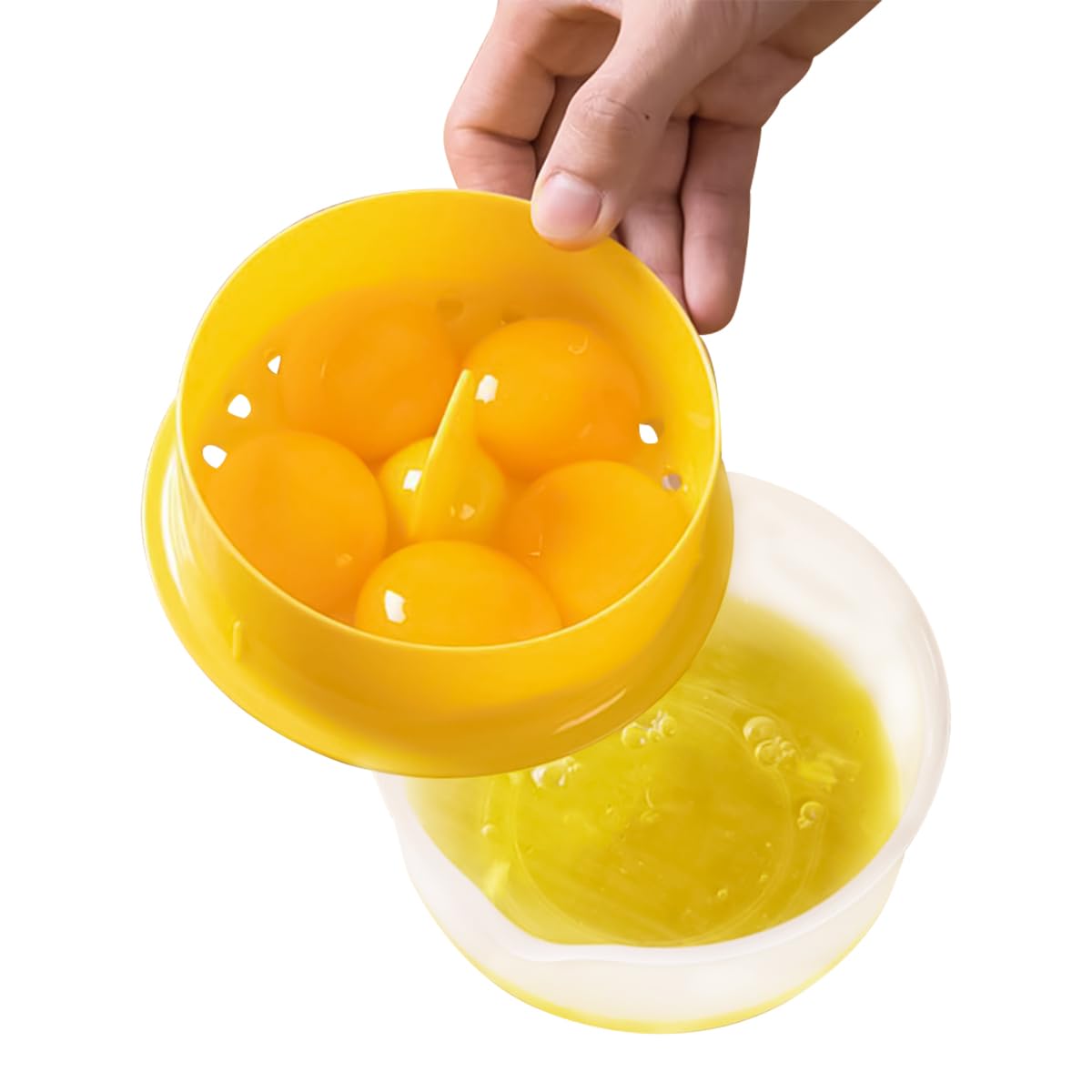 HASTHIP Egg Separator for Baking with Built In Cracker Tool and Easy Pour Storage Box