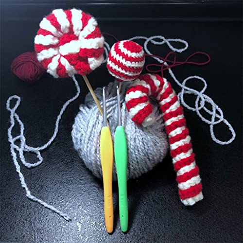 HASTHIP® 16PCS Crochet Hooks Set Aluminium Soft Grip Rubber Handle Needles with 10 Knitting Locking Stitch Markers Craft Yarn Sewing Tools 2.5mm 3mm 3.5mm 4mm 4.5mm 5mm 5.5mm 6mm