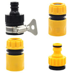 HASTHIP Hose Quick Connectors for Garden Watering with Waterstop Feature | 3Pcs ABS Set