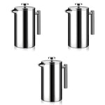 HASTHIP French Press Coffee Maker 800 ml for Home with 4 Level Filtration System | 304 Stainless Steel Double Insulated Design