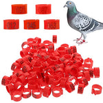 HASTHIP® Bird Leg Rings-Numbered, 100 Pcs Bird Rings for Leg Identification