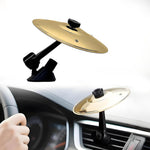 HASTHIP® Mini Platillo de Choque para Coche,Decoración de Rejilla Aire,Accesorio Musical Tambor y Platillo para Ventilación Ornamento Compacto y Original Amantes la Música
