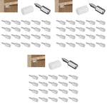 HASTHIP Shelf Support Pegs for Cabinet and Bookcase 20 Pcs with Anti Slip Silicone Sleeve