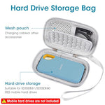 HASTHIP® Carrying Case for SSD, Storage Bag for SanDisk 500GB