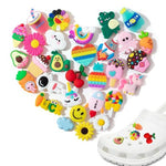 HASTHIP® 30pcs Clog Slippers Charms Assorted Cartoon Clog Slipper Charms for Girls Rubber Charms for Clogs Slipper Casual Clogs Decoration Charms Fashion Clogs Charms