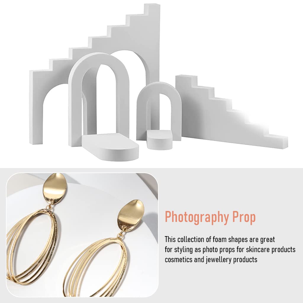 HASTHIP® 6pcs Photography Product Display Stand Props Photography Props EVA Props for Photography Background Props for Small Items, Waterproof, Professional Setup for Cosmetics, Jewelry, Watches
