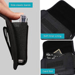 HASTHIP® Anti-Scratch Nylon Phone Holster Clip On Phone Holster Protective Case for Galaxy S23/S22 Ultra 5G