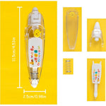HASTHIP Correction Tape for Scrapbooking and Journals with Smooth Roller Mechanism 4Pcs 0.6cm×4m | Cute Cartoon Decorative Edging for DIY Crafts