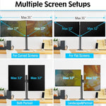 HASTHIP® Dual Monitor Desk Mount,