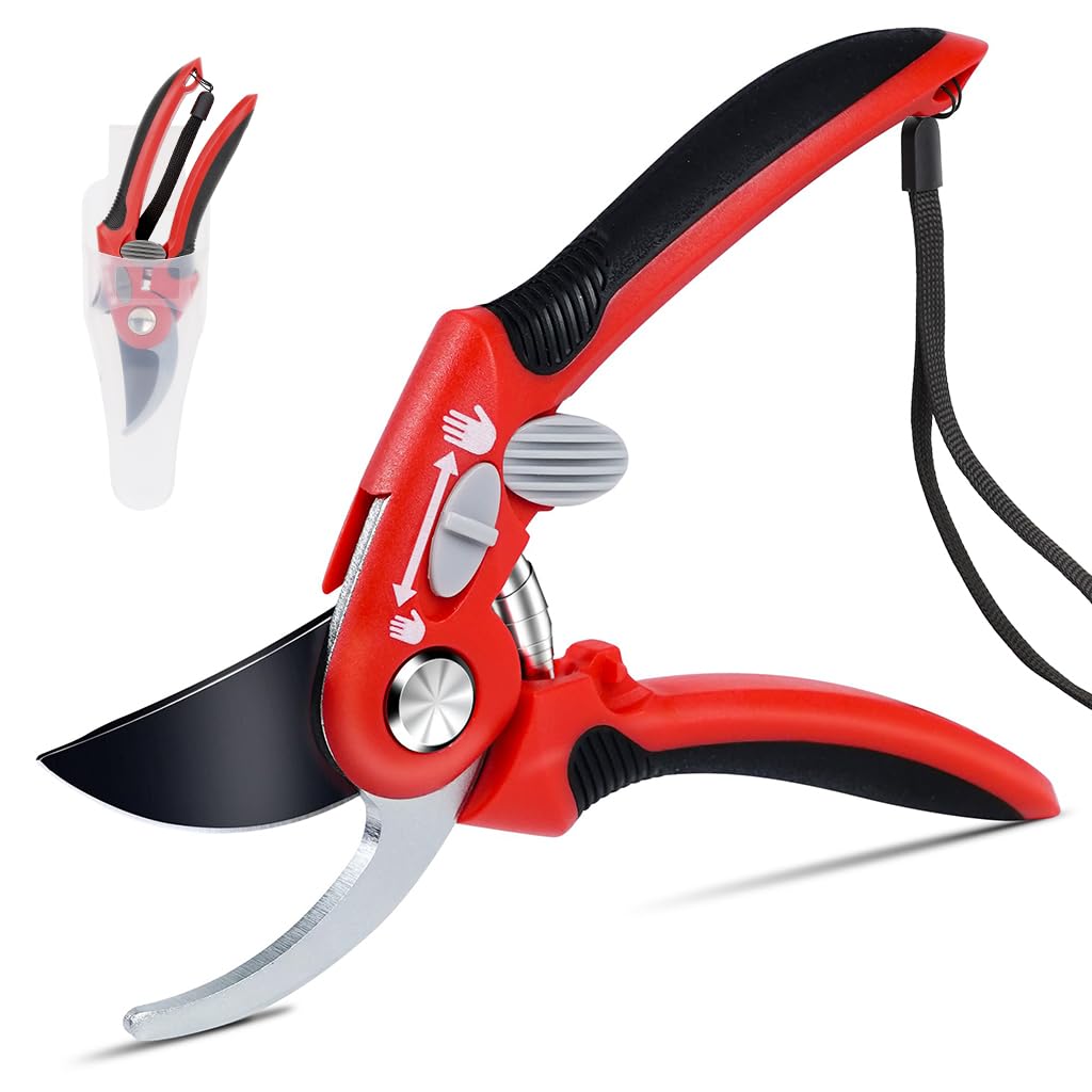 HASTHIP Bypass Pruner for Plants and Flowers with Spring Loaded Mechanism and SK5 Steel Blades